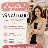 Consiliera- vanzatoare cu experienta